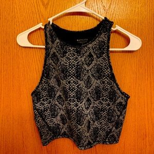 Athleta Snake Print Crop